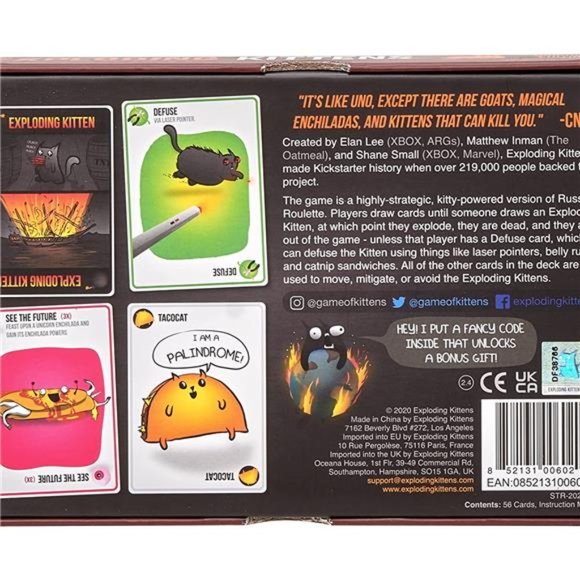 Exploding Kittens Original Edition - Card Games for Adults Teens & Kids 7+